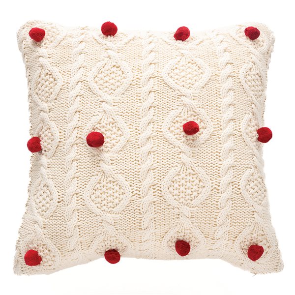 Bell - Cream Knit Decorative Cushion