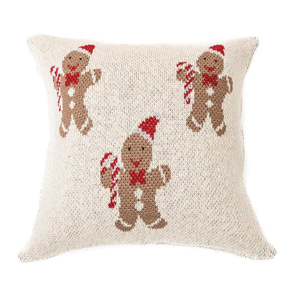 Bonhomme - Coussin en Tricot Naturel