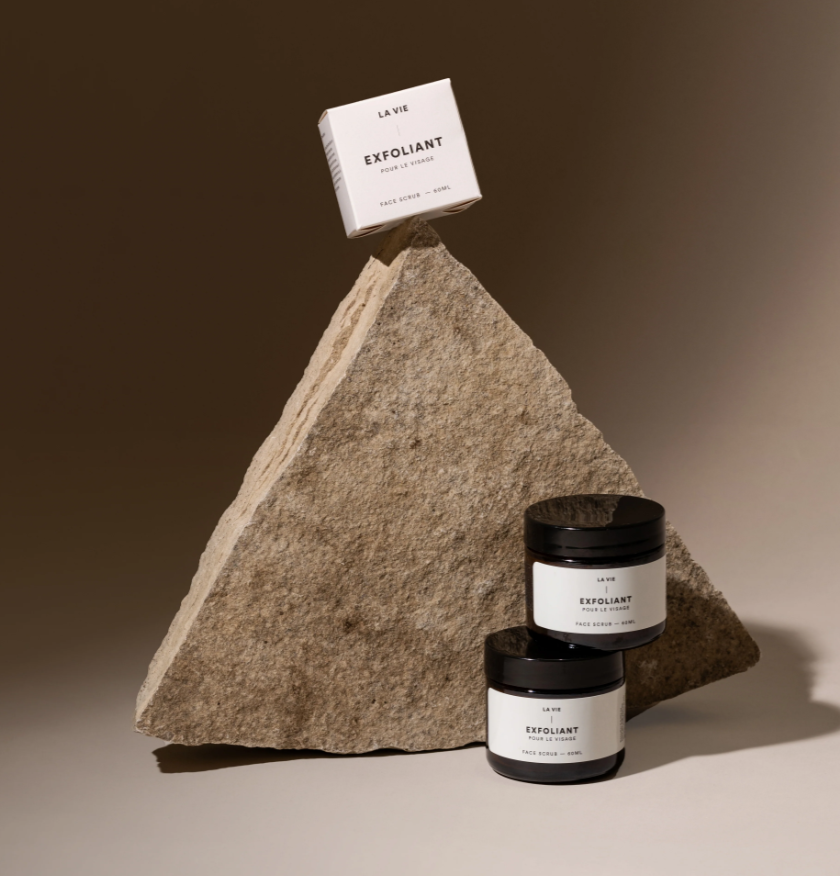 Facial exfoliant - Precious oils, Quartz