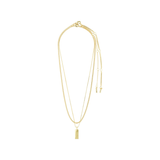 STAR recycled necklace 2 in 1 - gold plated