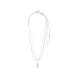 STAR recycled necklace 2 in 1 - silver plated