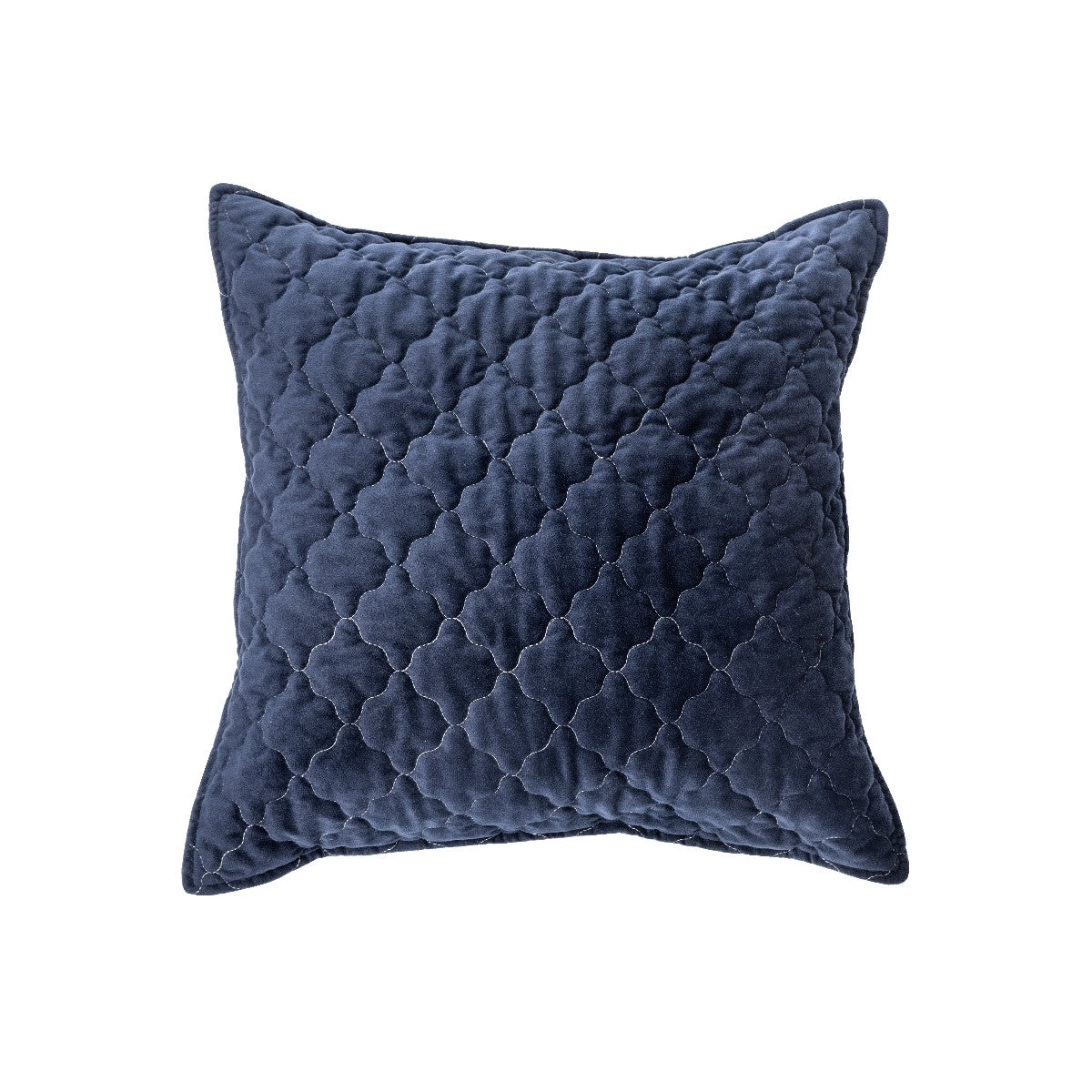 Marine - Cache coussin en velours bleu