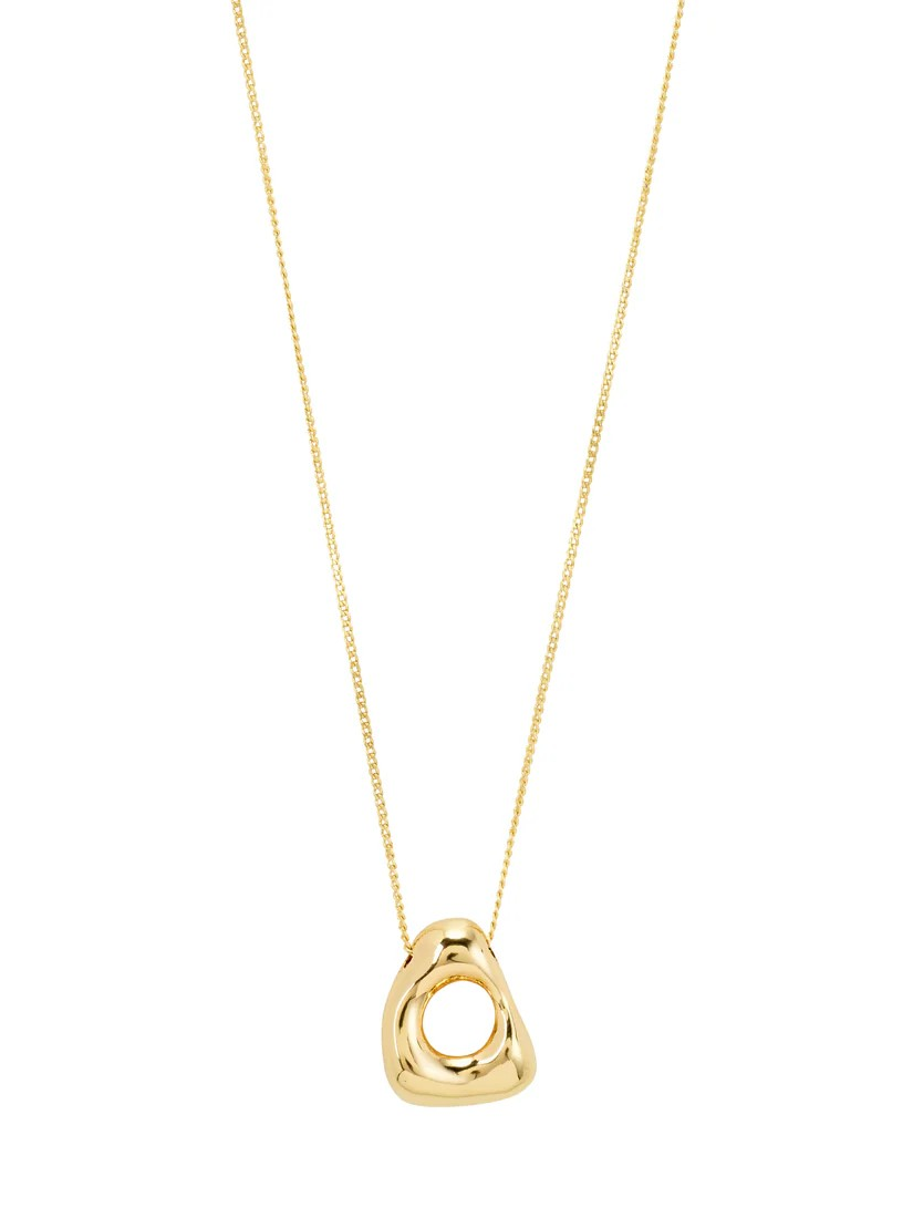 FREE Recycled Openwork Pendant Necklace - Gold Plated