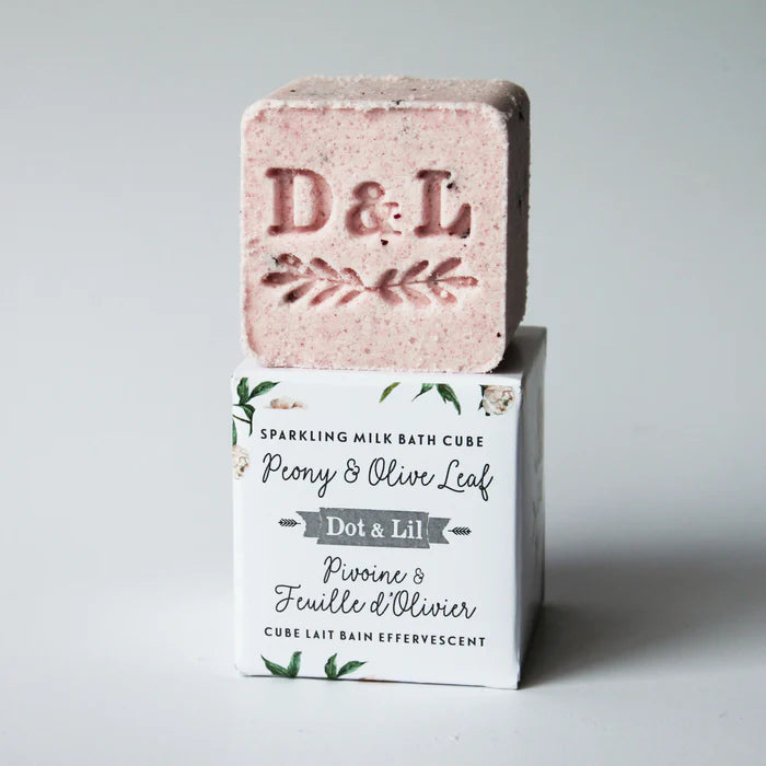 Effervescent bath milk cube - Fleur de Riz