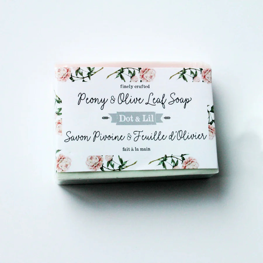 Bar soap - Peony & olive leaf