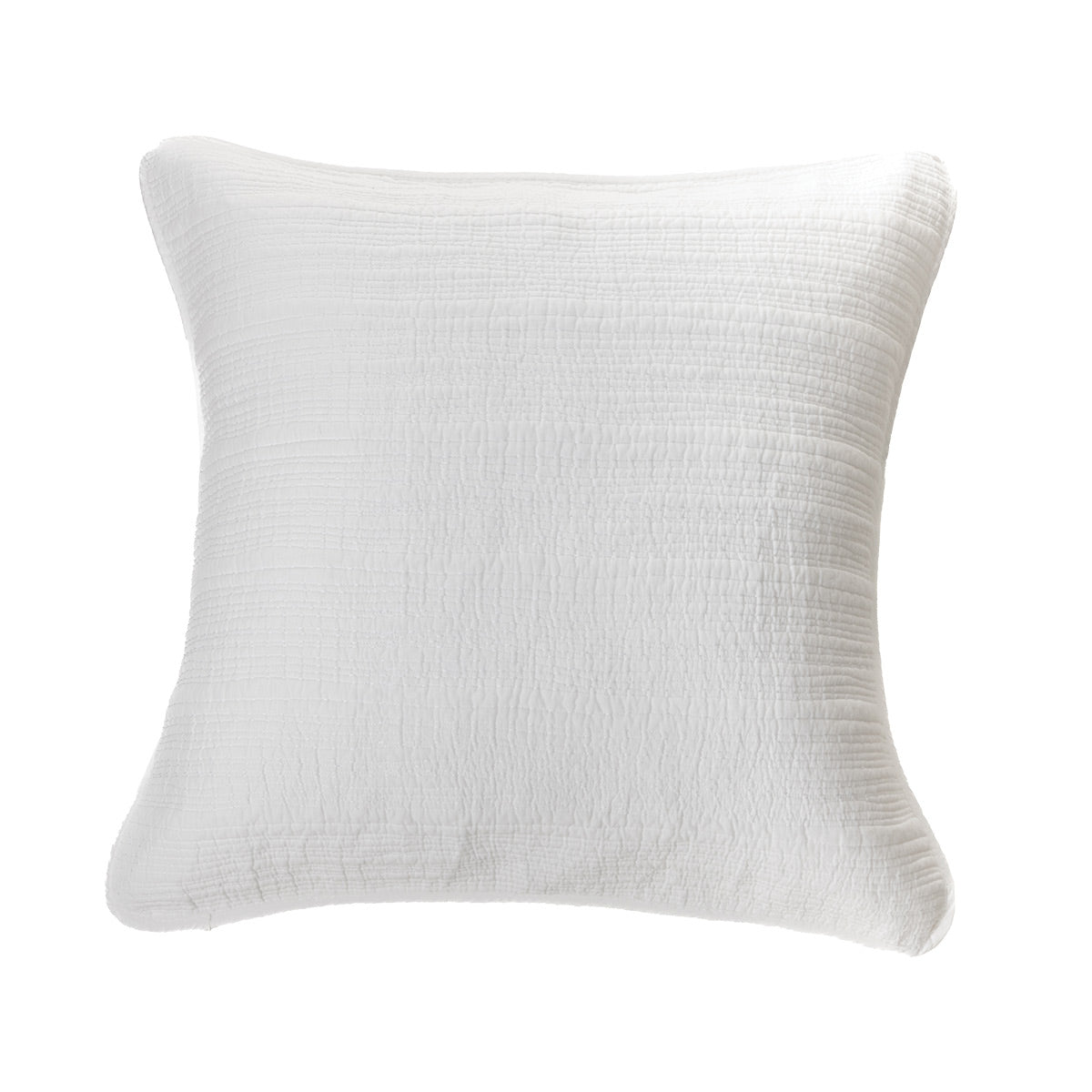 White Stitch quilted cushion cover