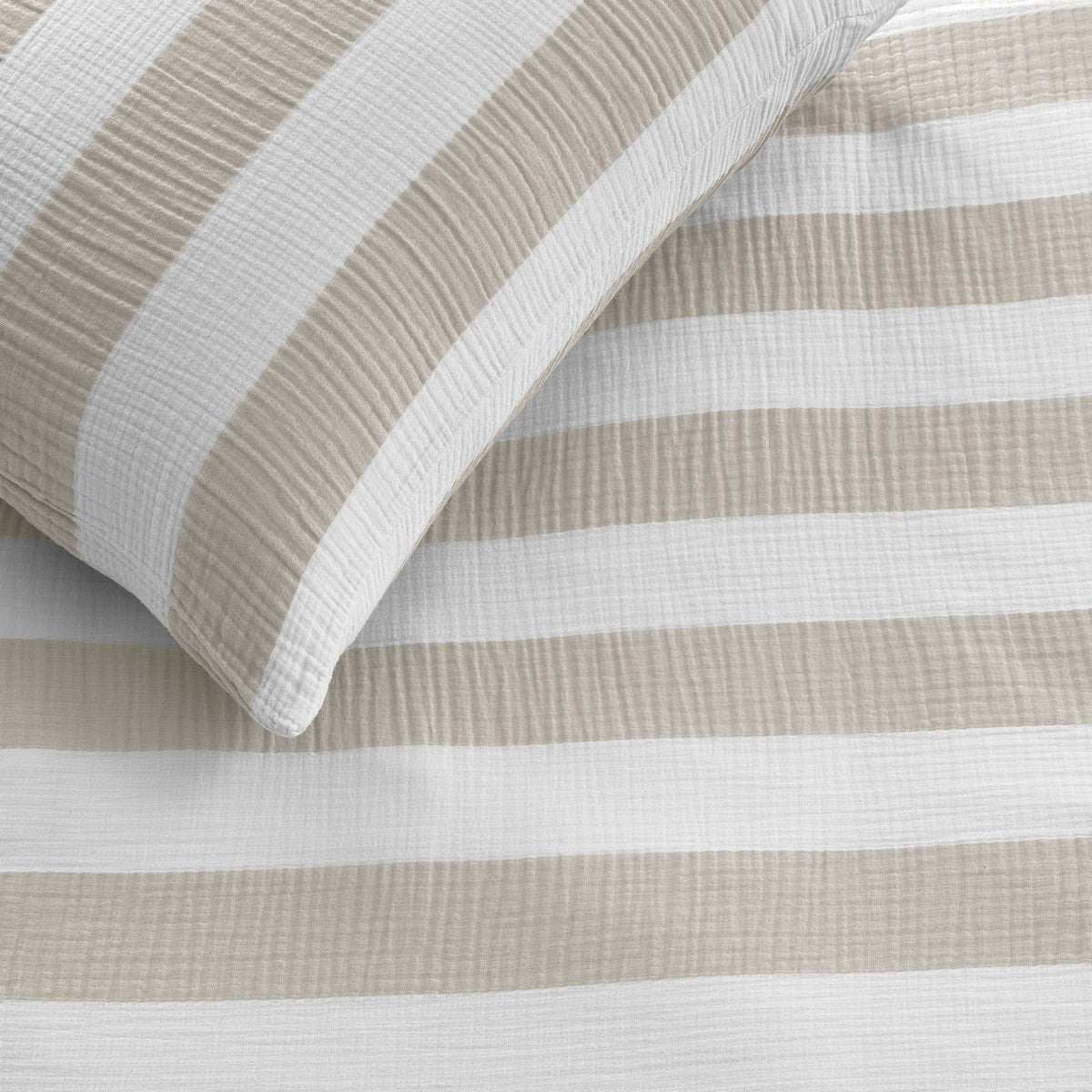 Stripe - Natural striped Duvet Cover