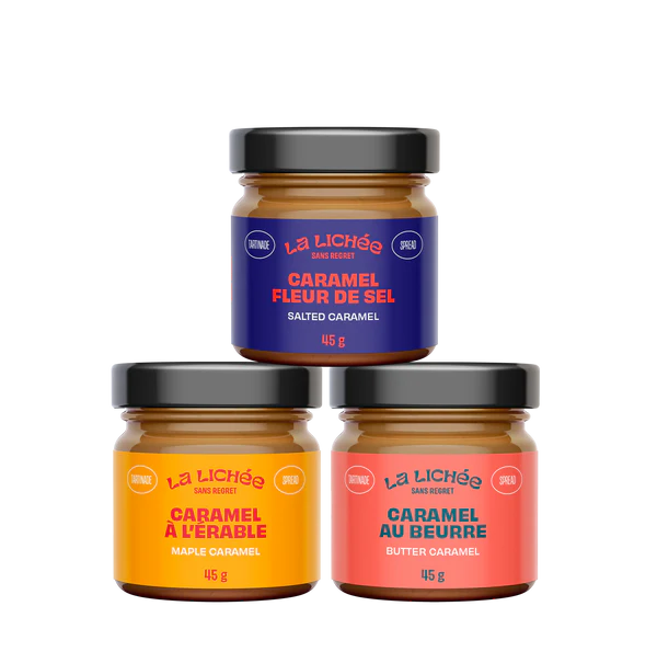 Trio of classic caramels - La Lichée