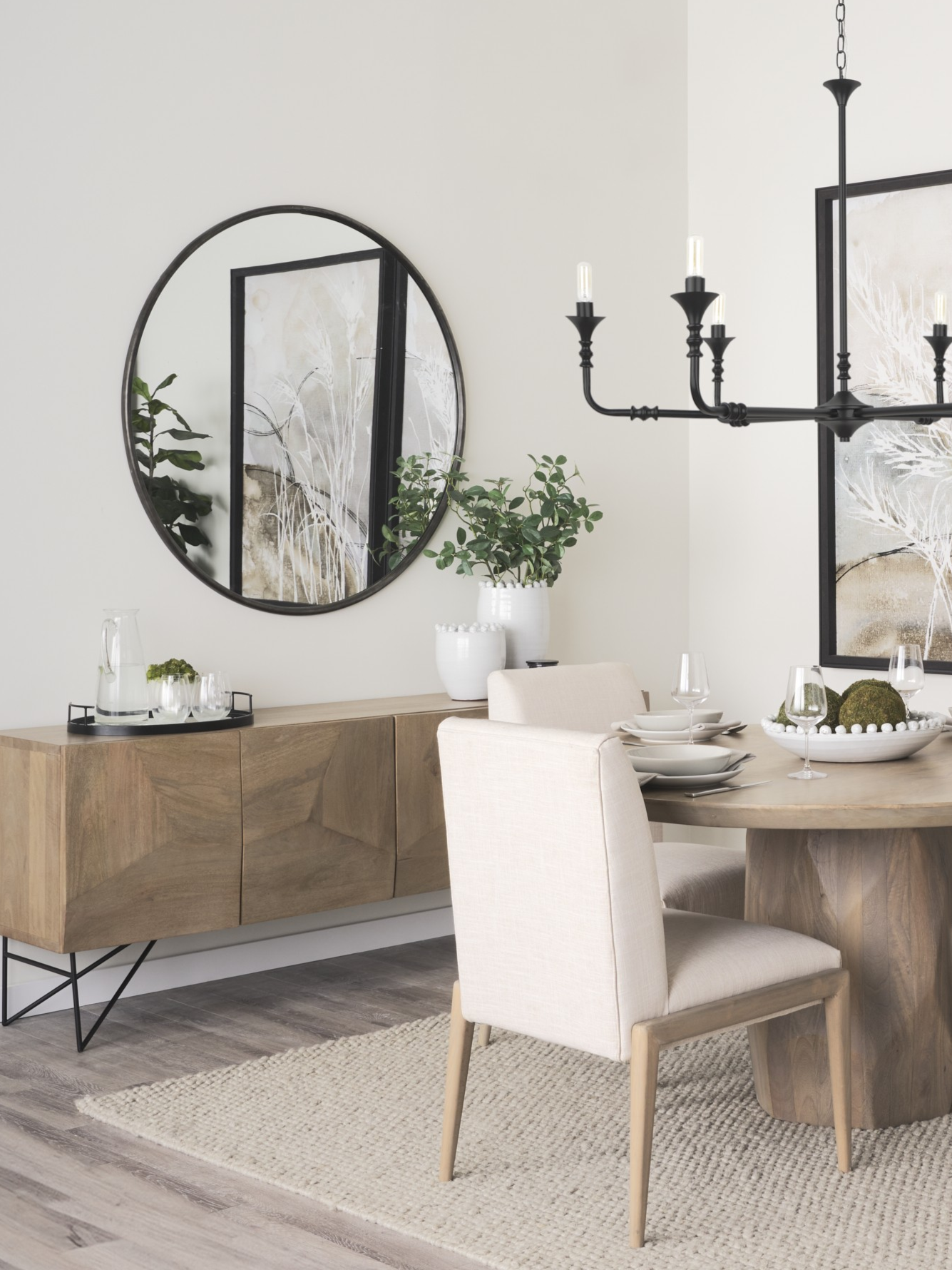 Miroir noir Piper - Petit