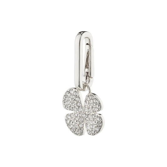 CHARM recycled clover pendant - silver plated
