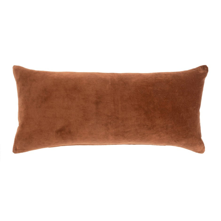 Vera Velvet Cushion - Umber