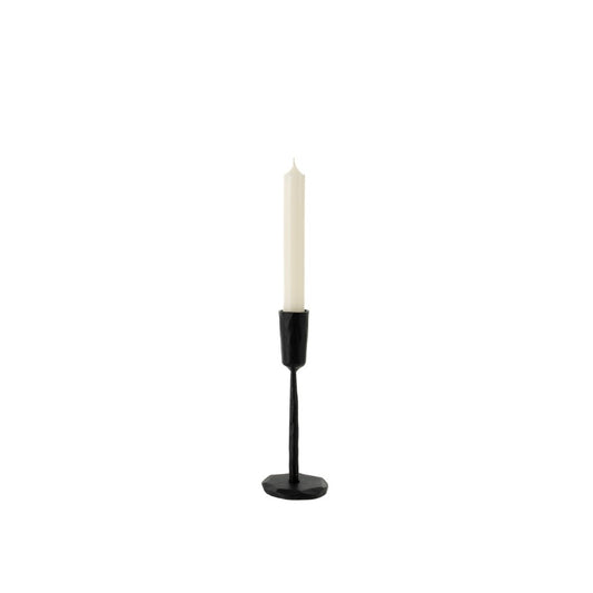 Bougeoir forgé Luna - Noir Petit