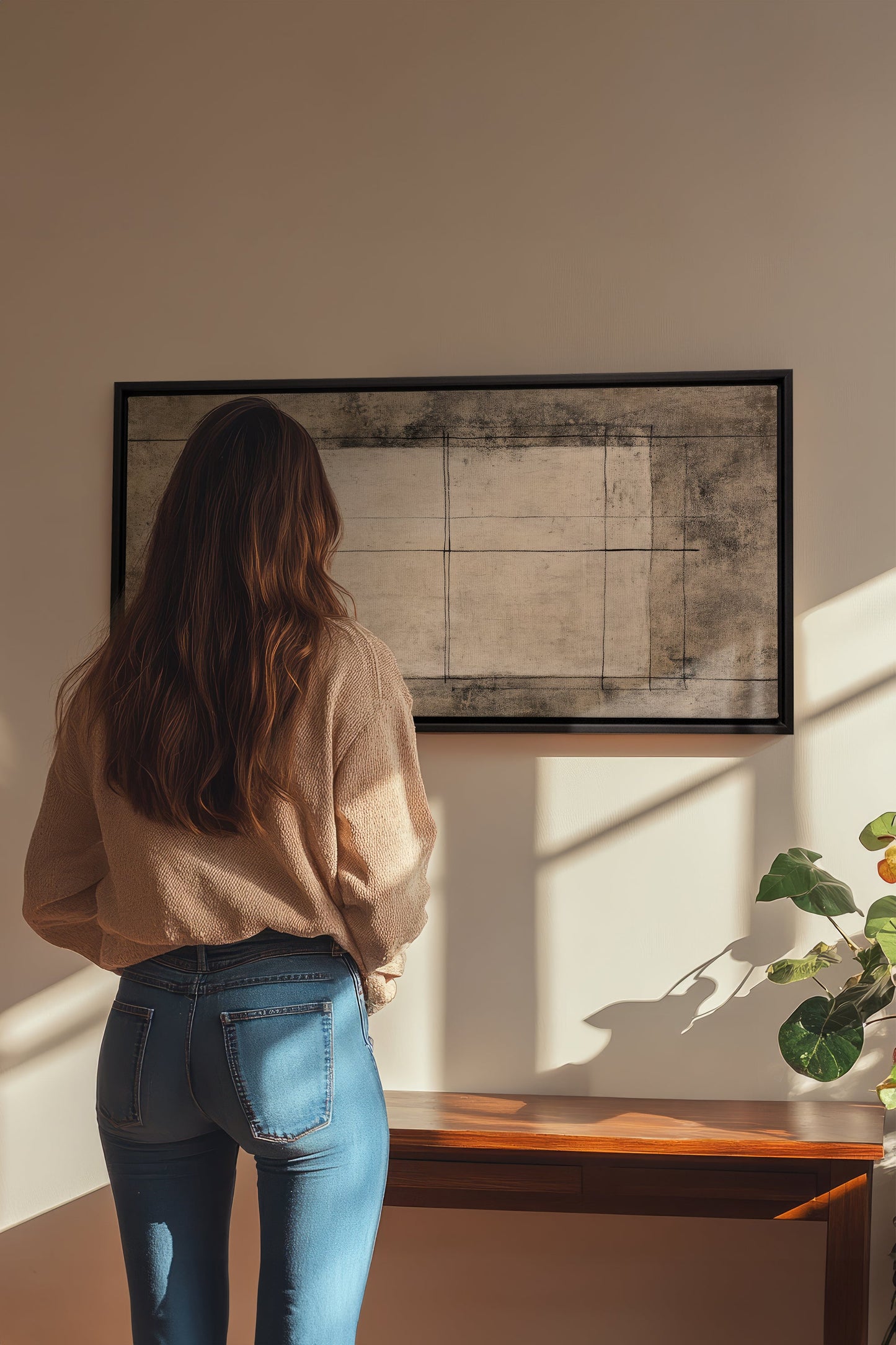 ANCIENT LINES, Oeuvre sur toile étirée