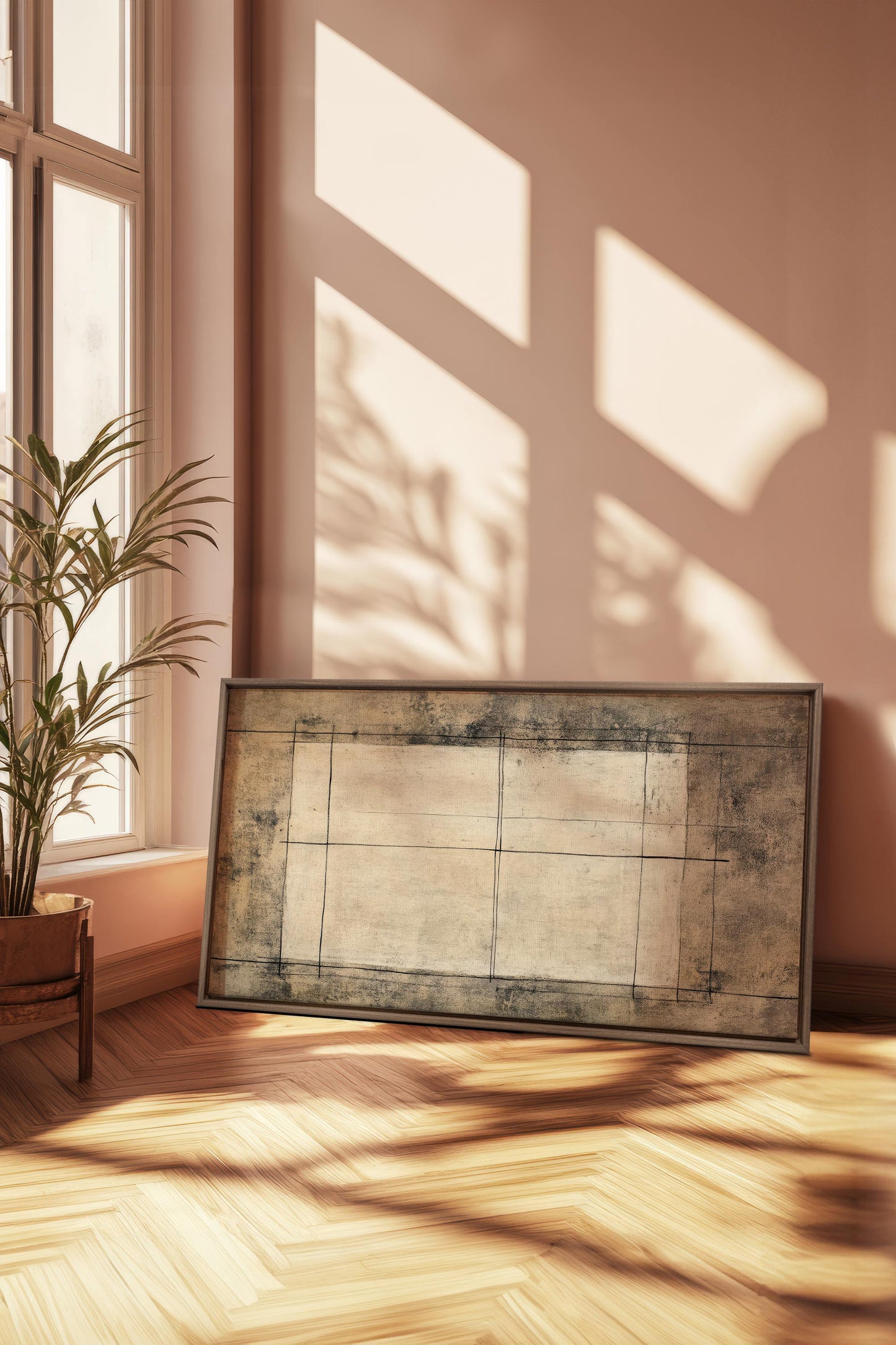 ANCIENT LINES, Oeuvre sur toile étirée