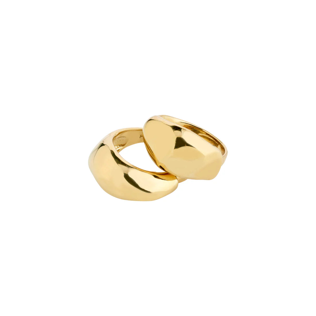 LULU recycled organic ring - gold plated