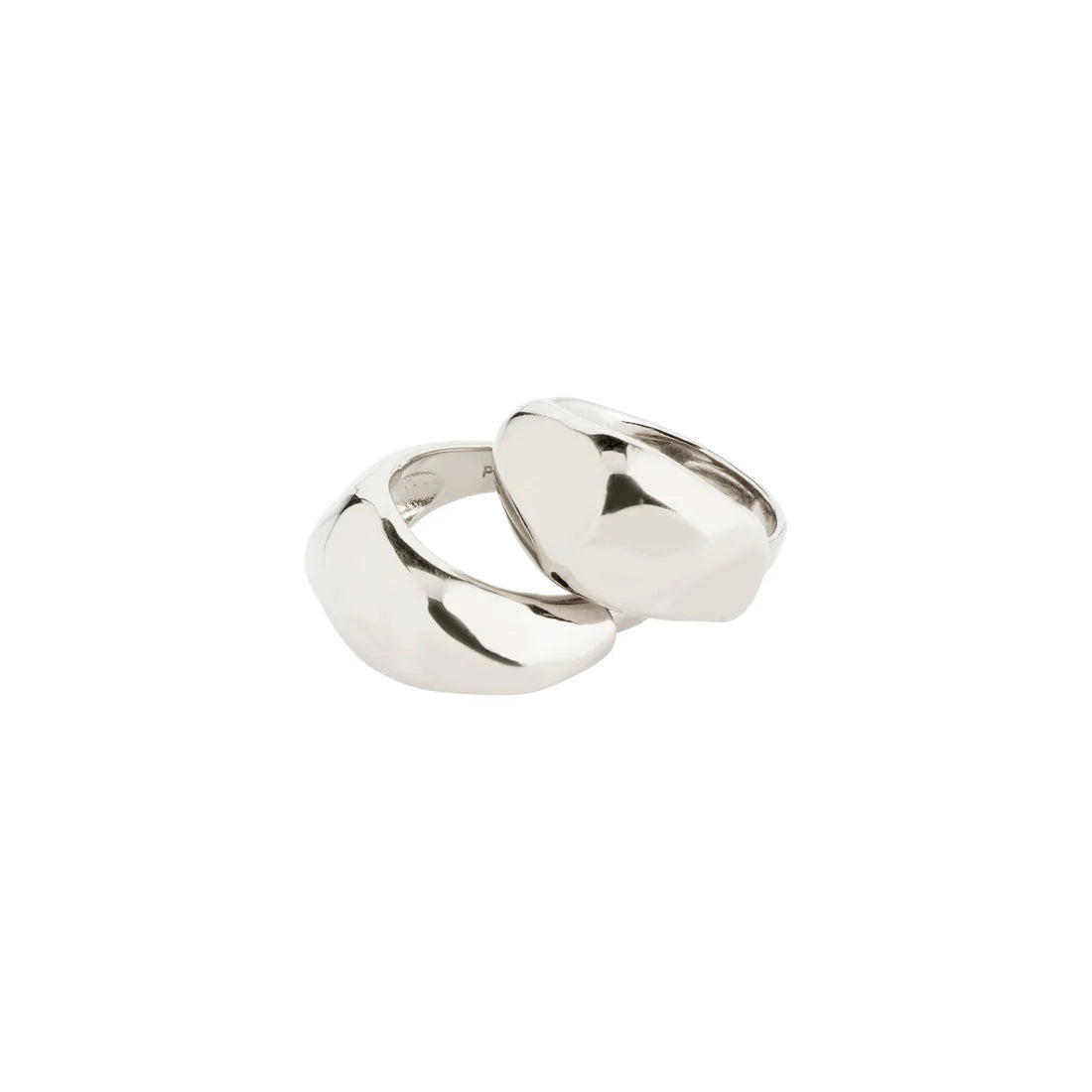 DUNE Bague 2 en 1 - Plaqué Argent