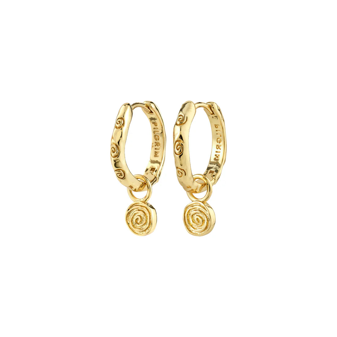 FIRE Spiral Drop Earrings