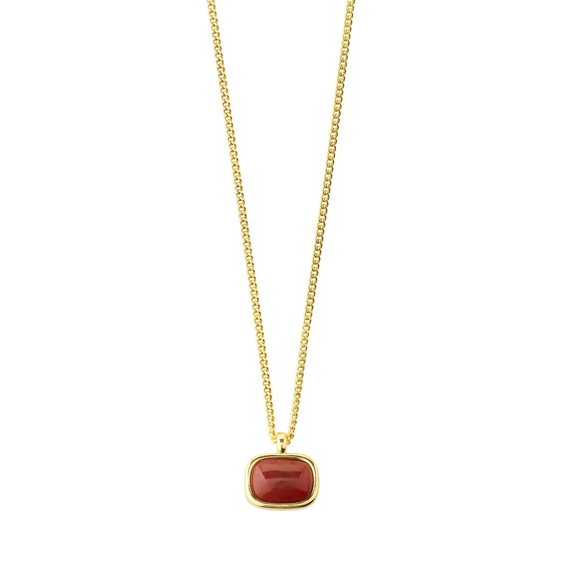 Collier avec Agate Rouge NOW Pilgrim - Or
