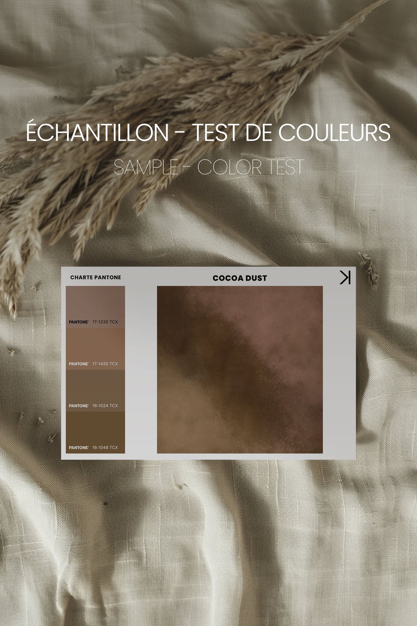 COCOA DUST, Oeuvre sur toile étirée