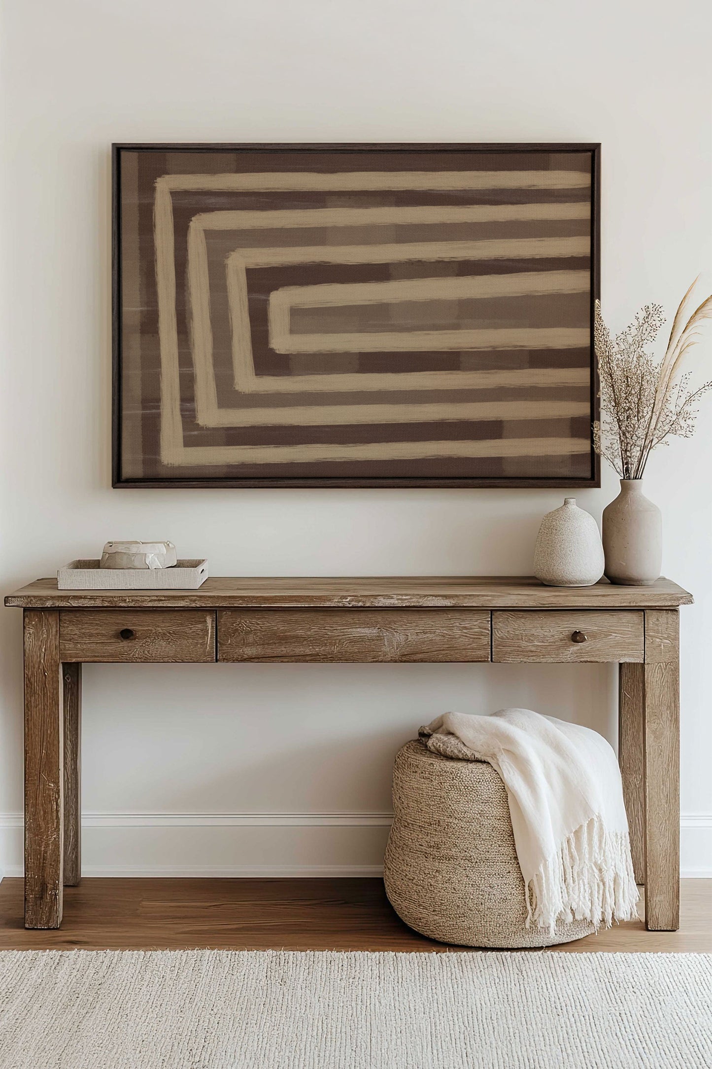 GOLDEN MAZE, Oeuvre sur toile étirée