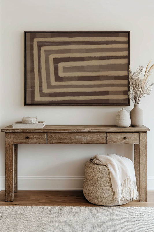 GOLDEN MAZE, Oeuvre sur toile étirée