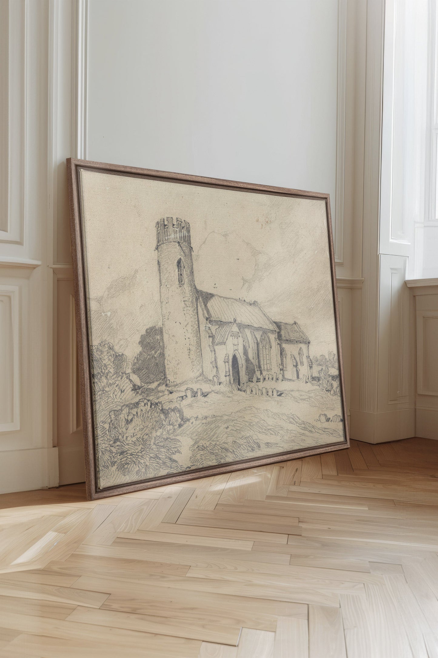 TOUR SOLITAIRE, Oeuvre sur toile étirée