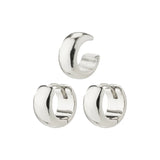 PACE Anneaux et bague d'oreilles recyclés - Plaqué argent