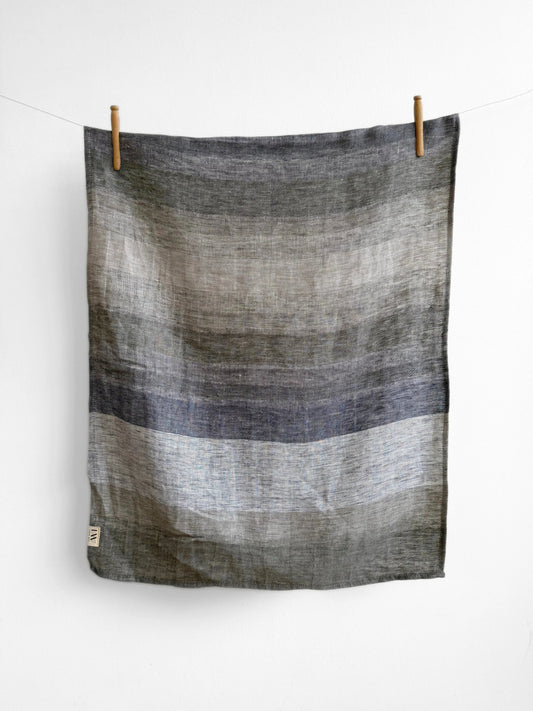 Linen Dish Towel Shore Blue