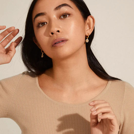 NOMAD Hoop Earrings - Gold Plated