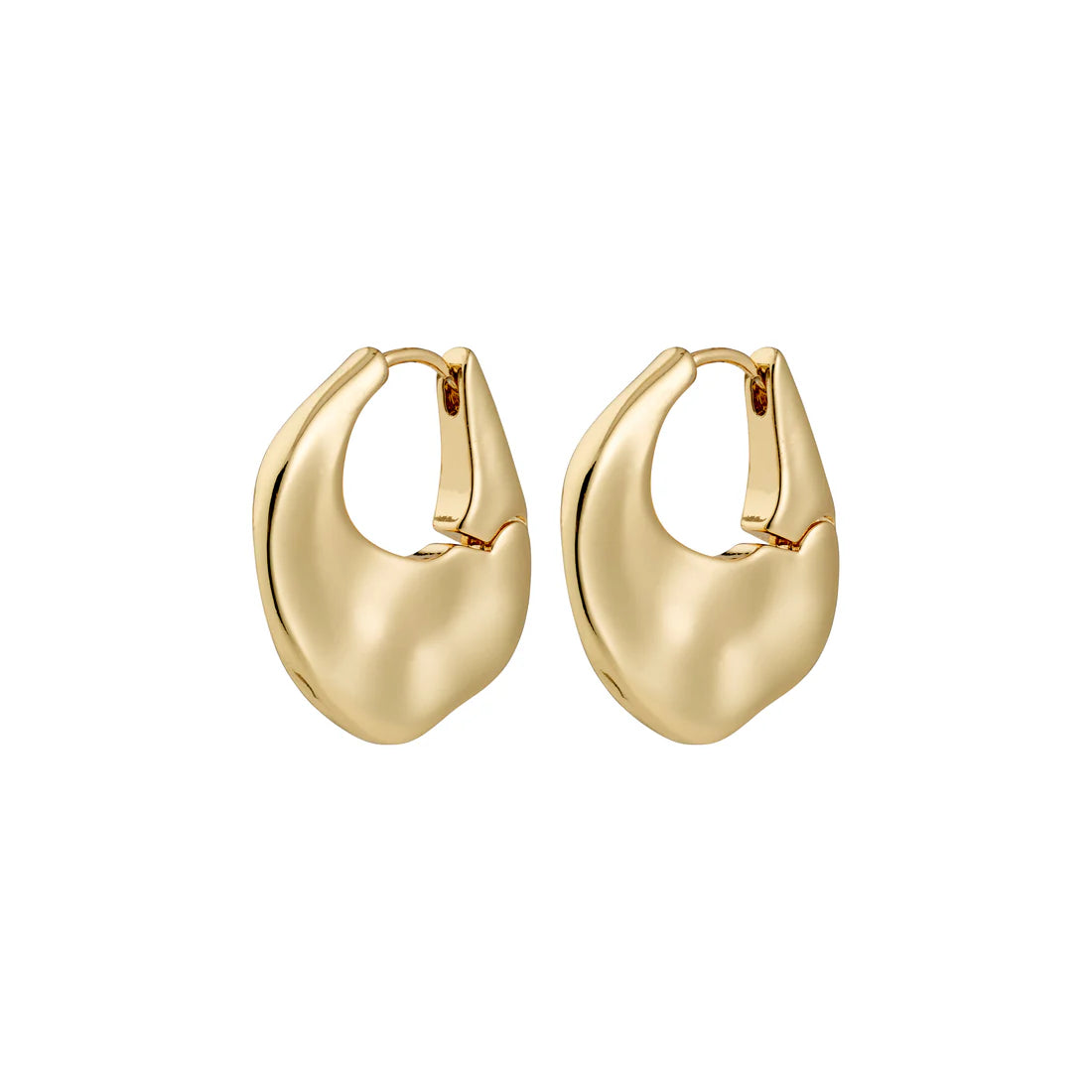 SENSE Boucles d'oreilles anneaux aplatis