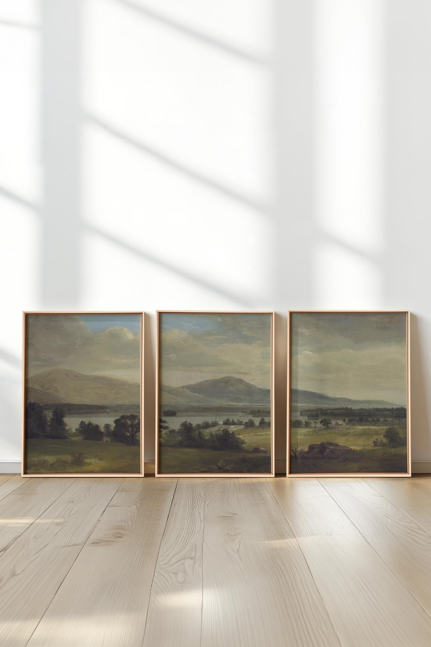 TRIO DES SAISONS DOUCES (3 Oeuvres sur toile étirée)