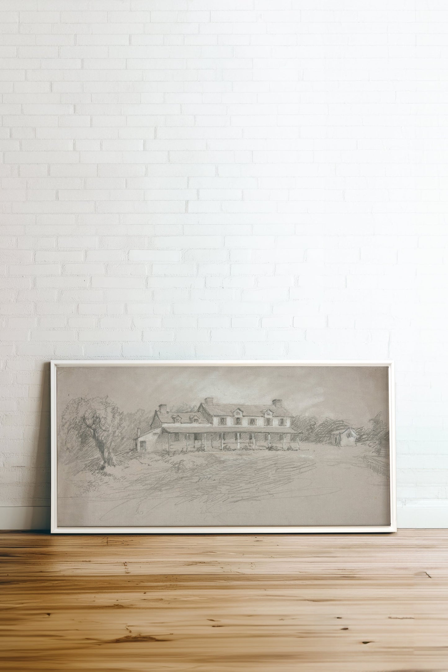 SHADOWED HOUSE, Oeuvre sur toile étirée