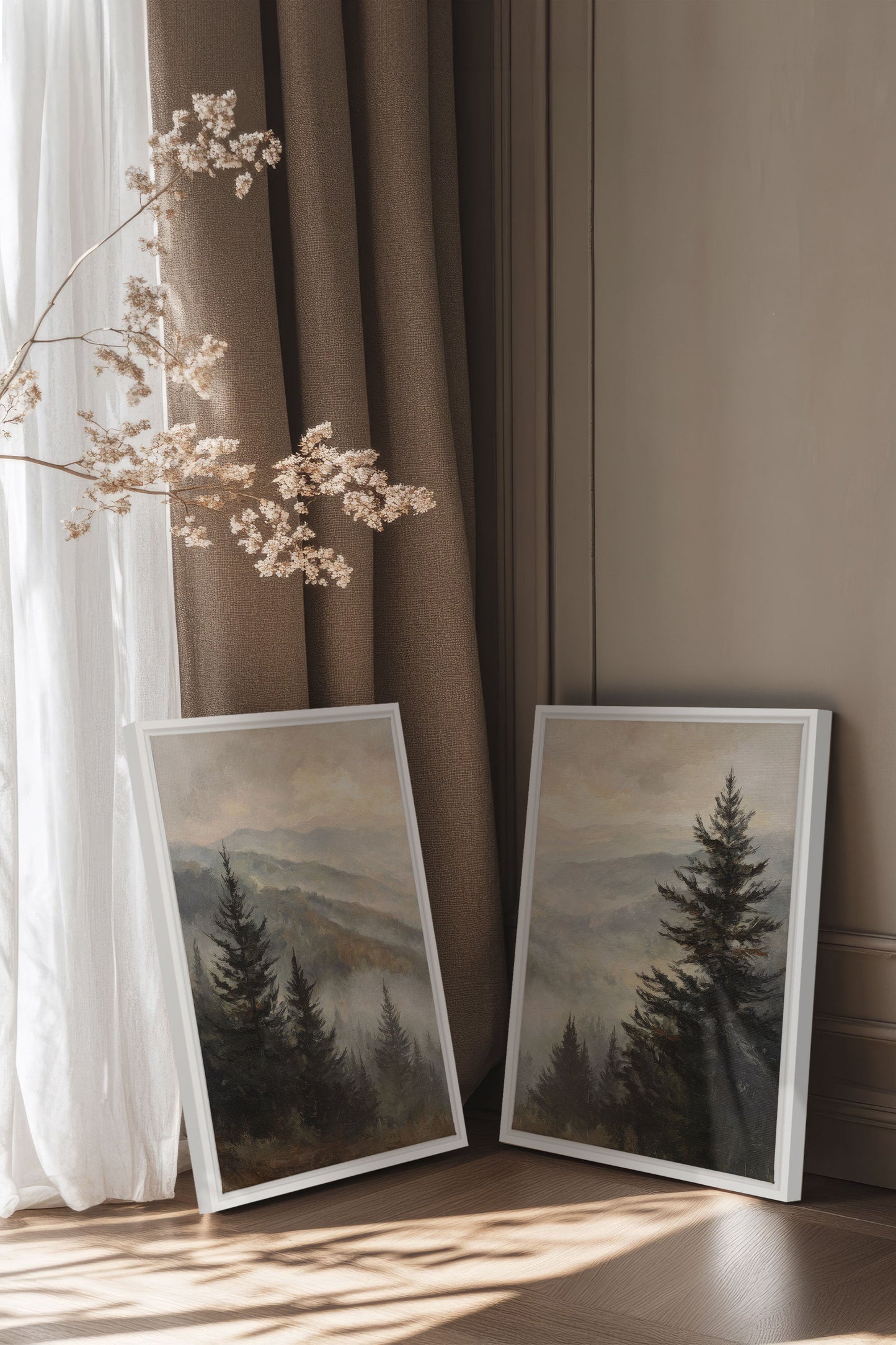ECHOES IN THE MIST DUO (2 Oeuvres sur toile étirée)
