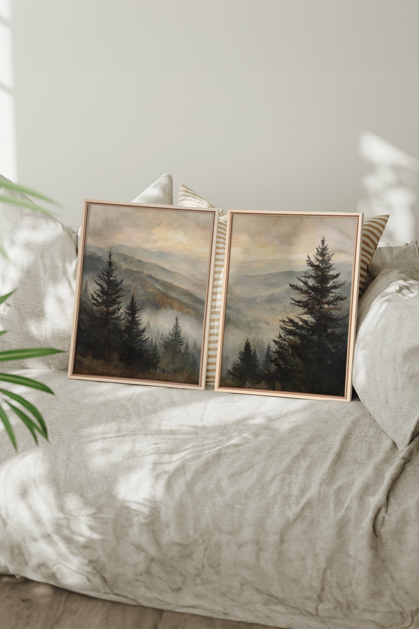 ECHOES IN THE MIST DUO (2 Oeuvres sur toile étirée)