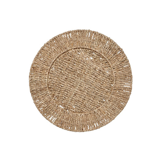 Plat de Service Tressé - Naturel