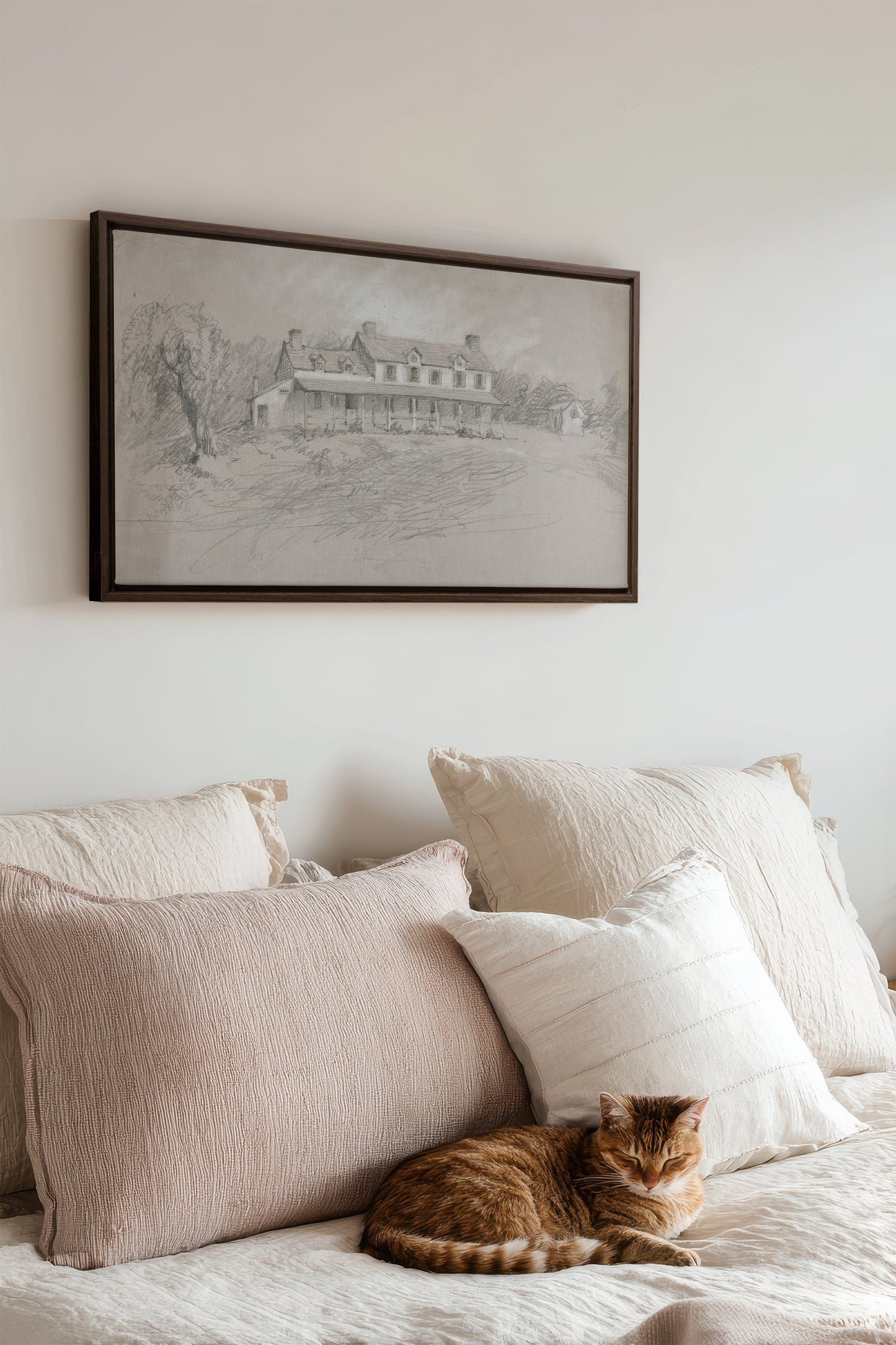 SHADOWED HOUSE, Oeuvre sur toile étirée