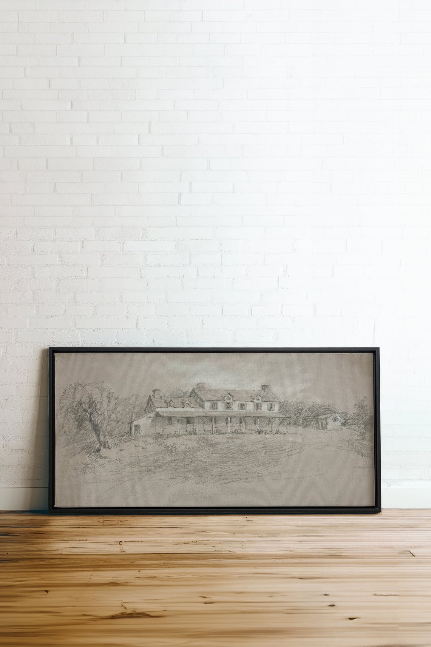SHADOWED HOUSE, Oeuvre sur toile étirée