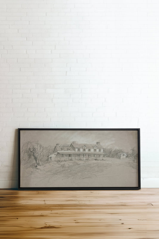 SHADOWED HOUSE, Oeuvre sur toile étirée