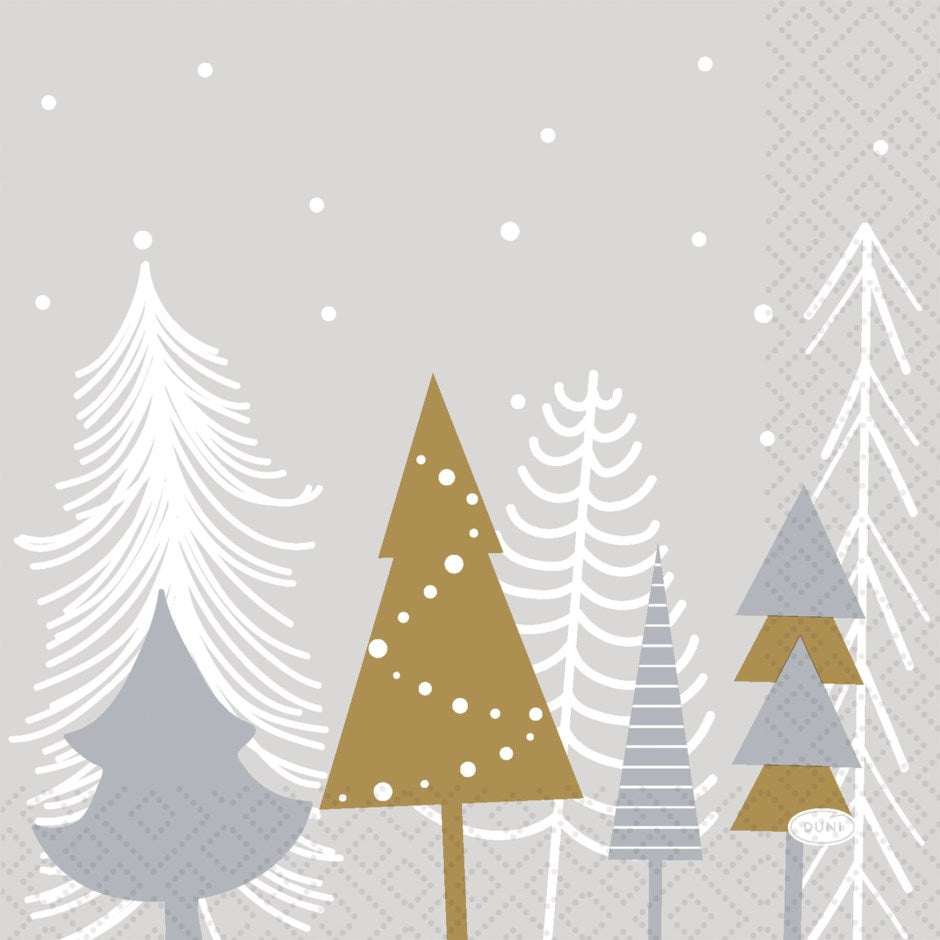 Serviette de table lunch - Winter Trees