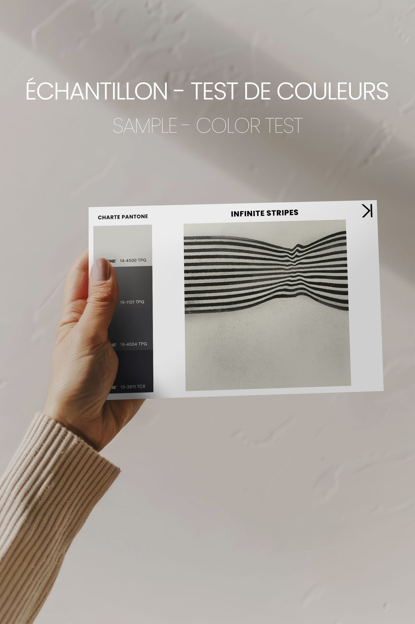 INFINITE STRIPES, Oeuvre sur toile étirée