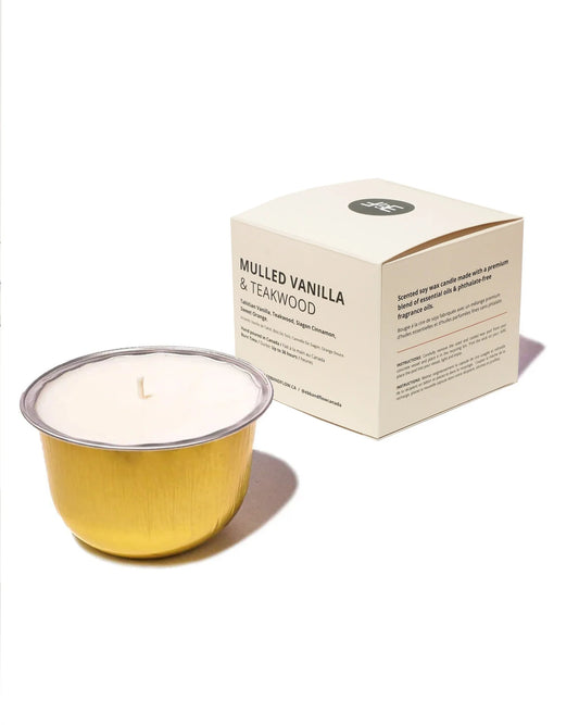 Recharge de bougie CandlePod – Vanille épicée & Teakwood
