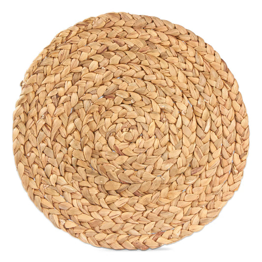 Round Placemat in Woven Water Hyacinth