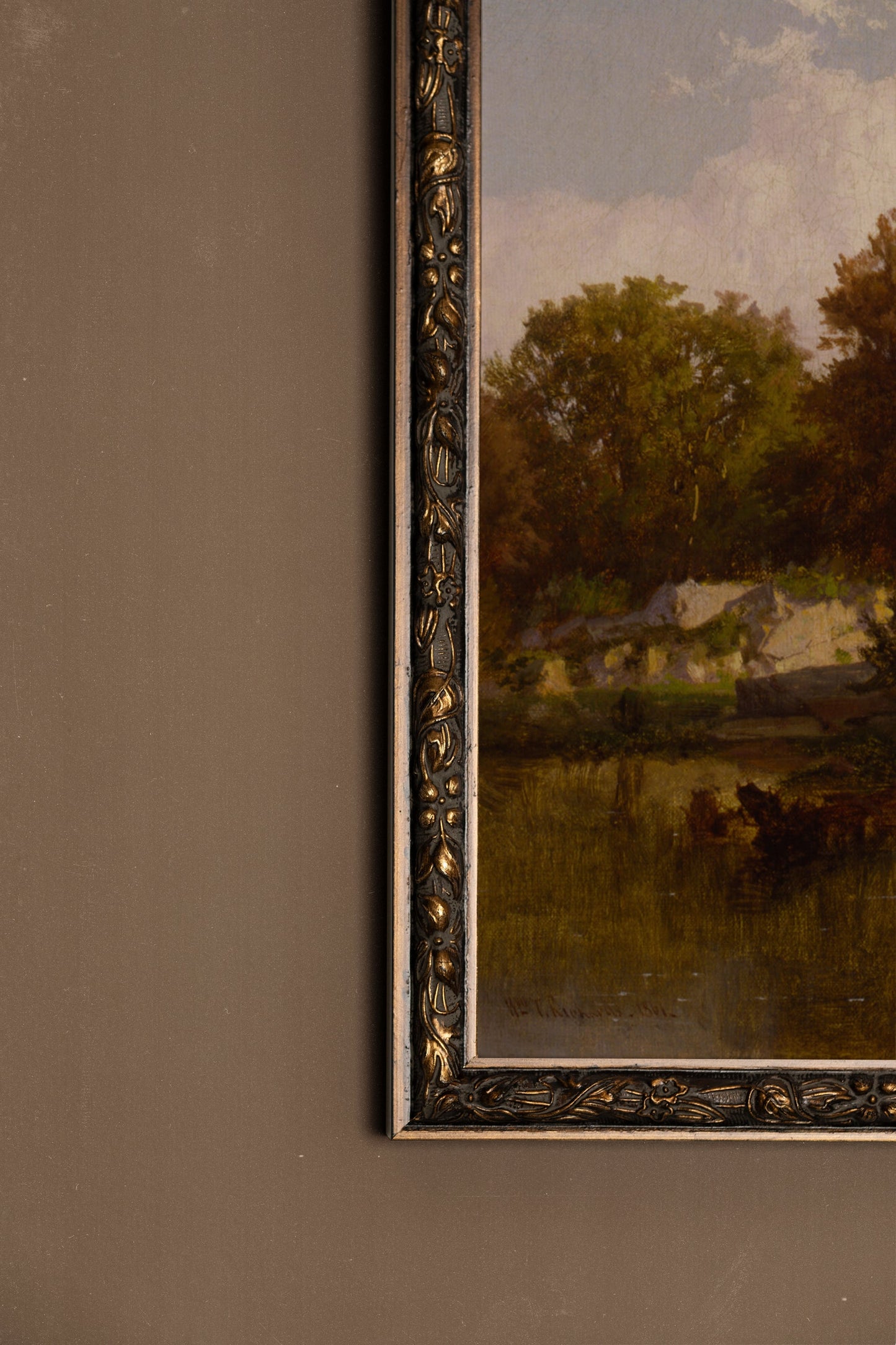 REFLETS D'AUTOMNE, CADRE VINTAGE BRONZE
