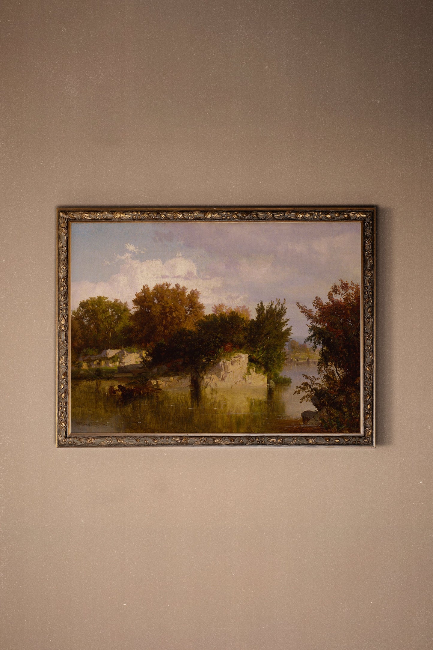 REFLETS D'AUTOMNE, CADRE VINTAGE BRONZE