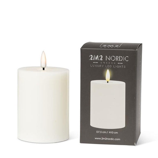 Luxlite LED Candle – Medium Pillar, White