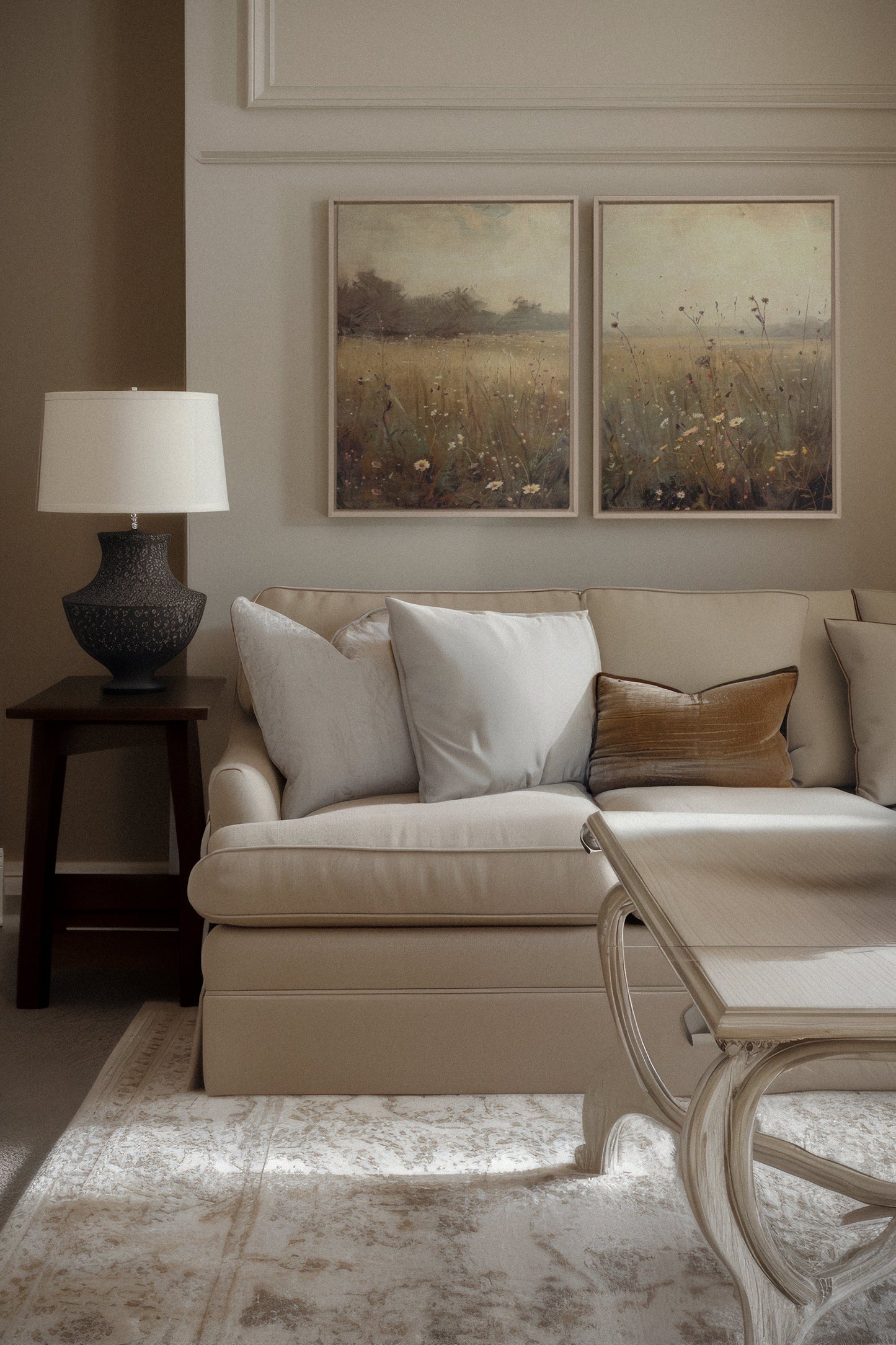 COMBINAISON GREENSCAPE (2 Oeuvres sur toile étirée)