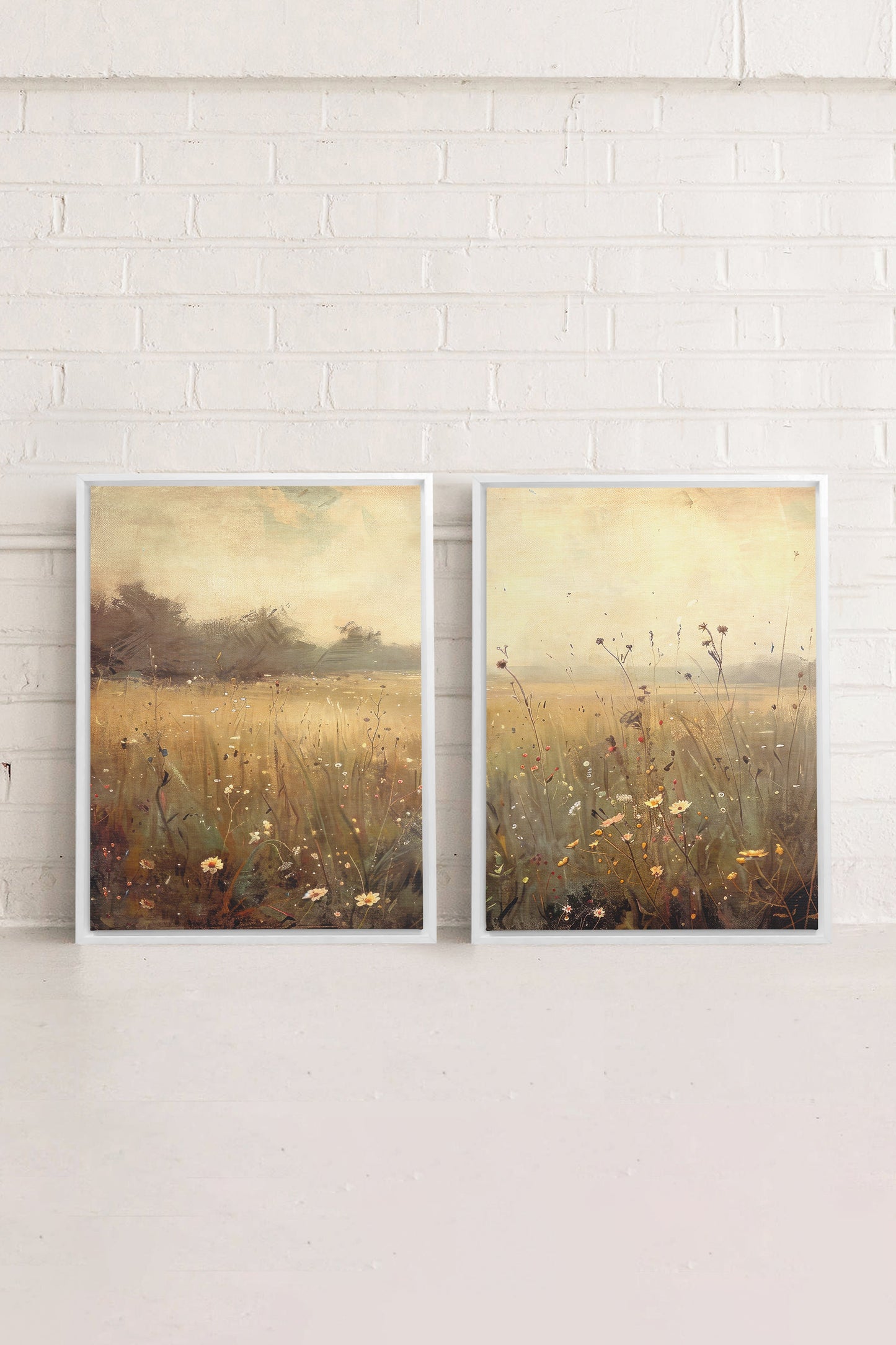 COMBINAISON GREENSCAPE (2 Oeuvres sur toile étirée)