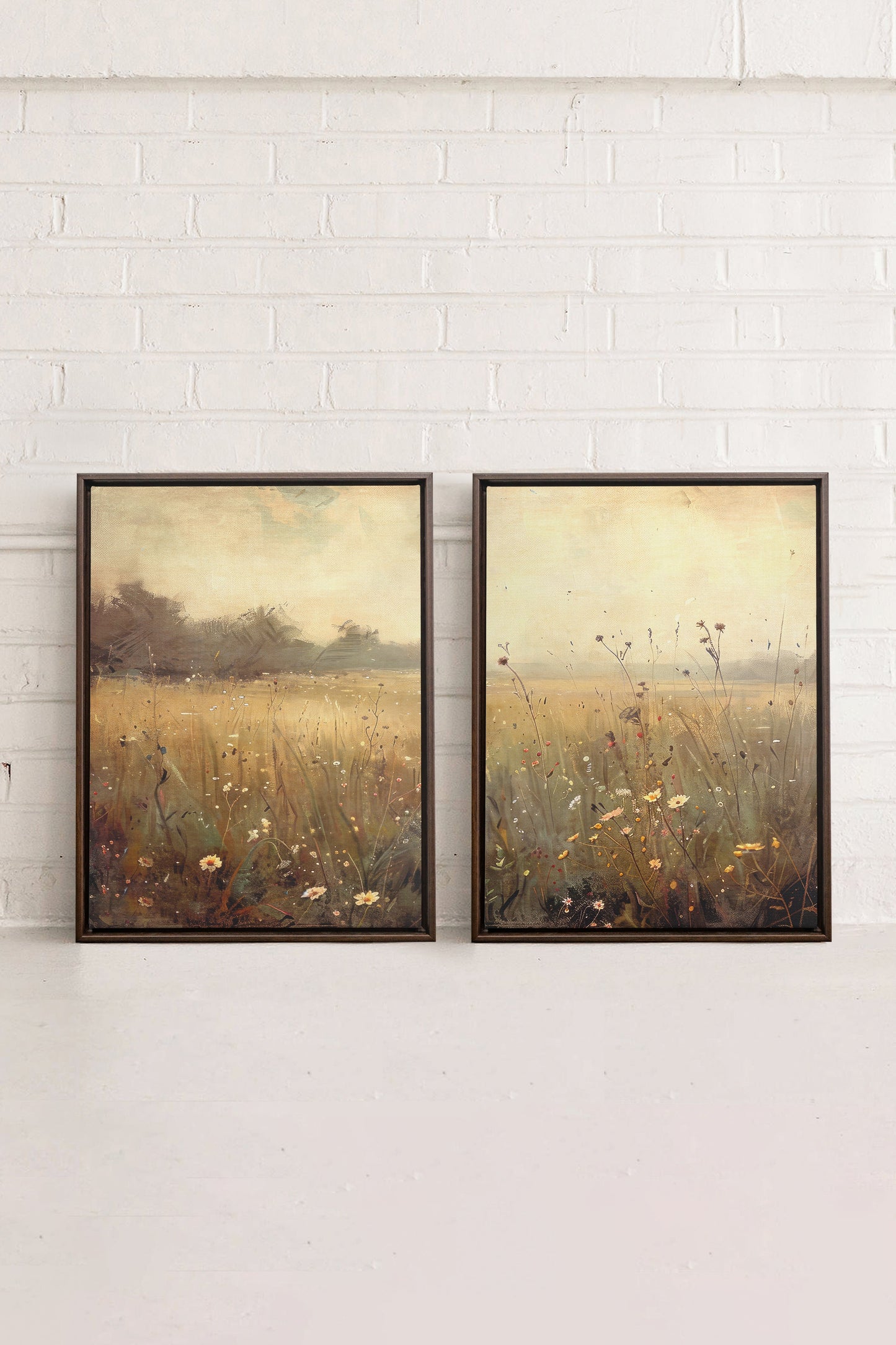 COMBINAISON GREENSCAPE (2 Oeuvres sur toile étirée)