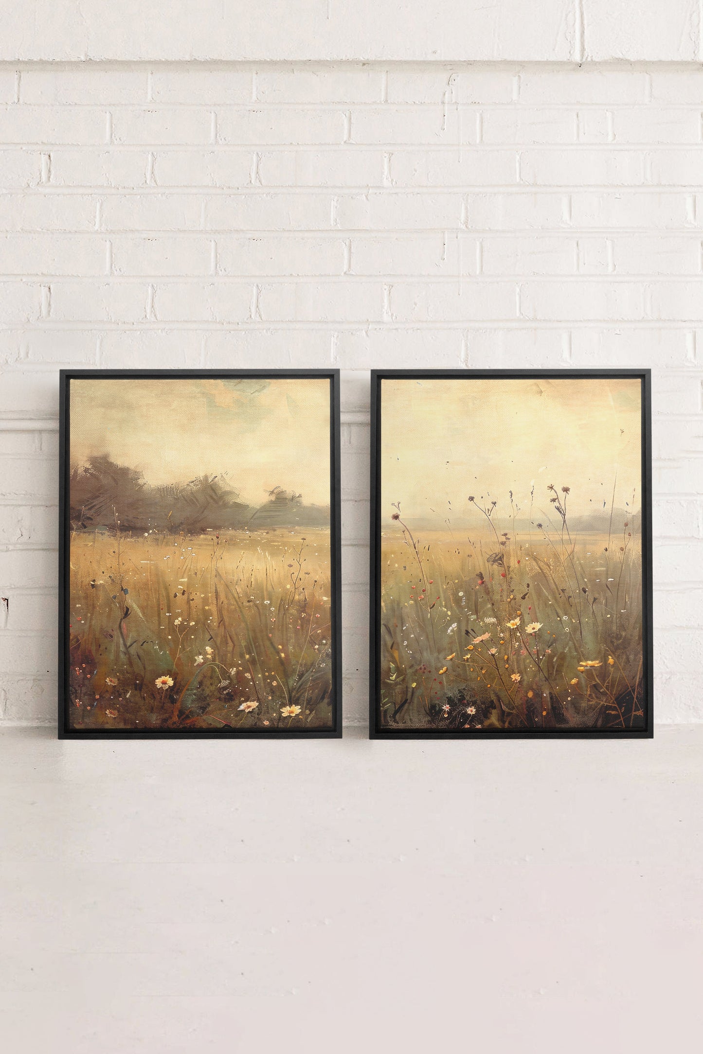 COMBINAISON GREENSCAPE (2 Oeuvres sur toile étirée)