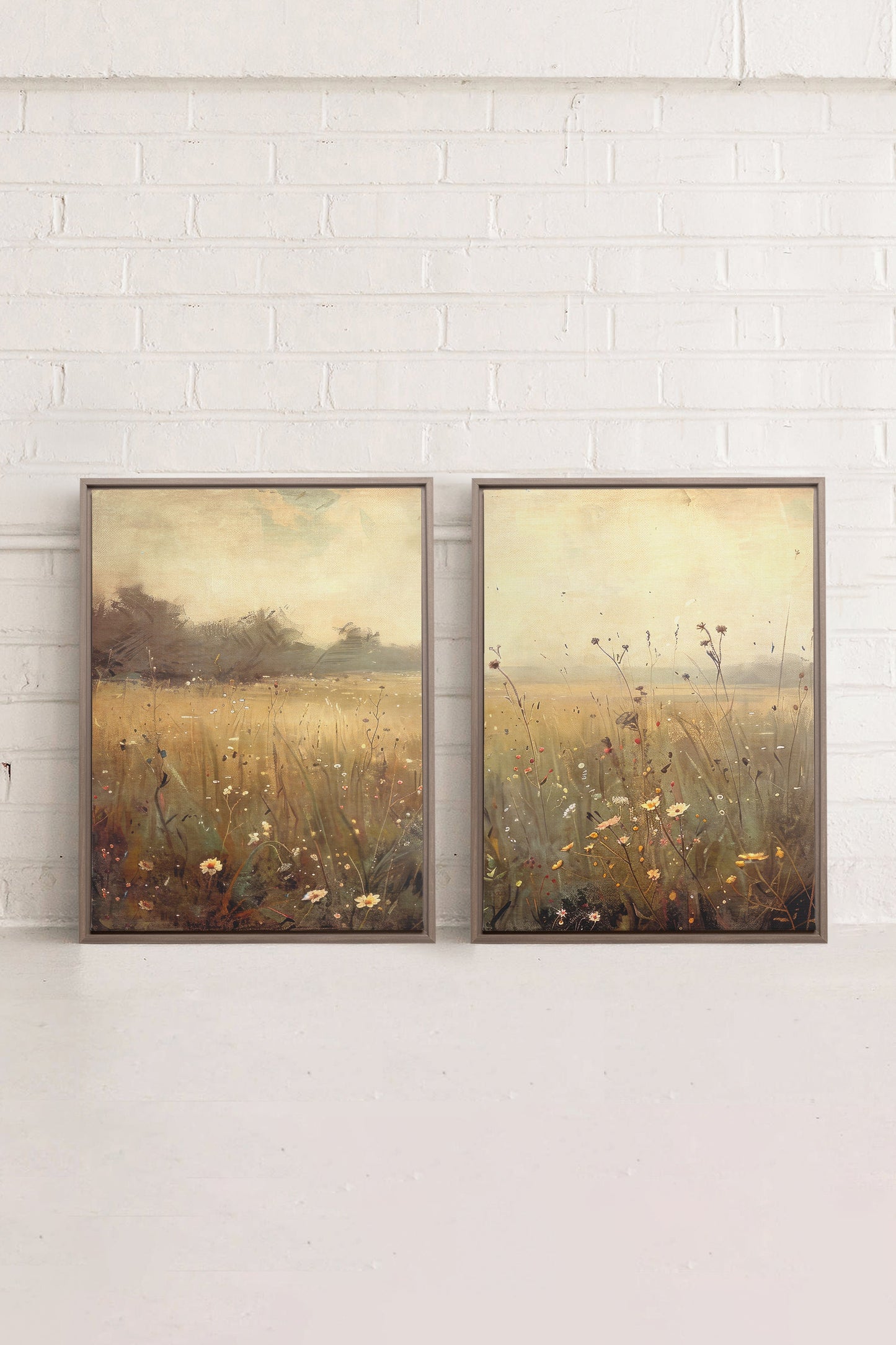 COMBINAISON GREENSCAPE (2 Oeuvres sur toile étirée)